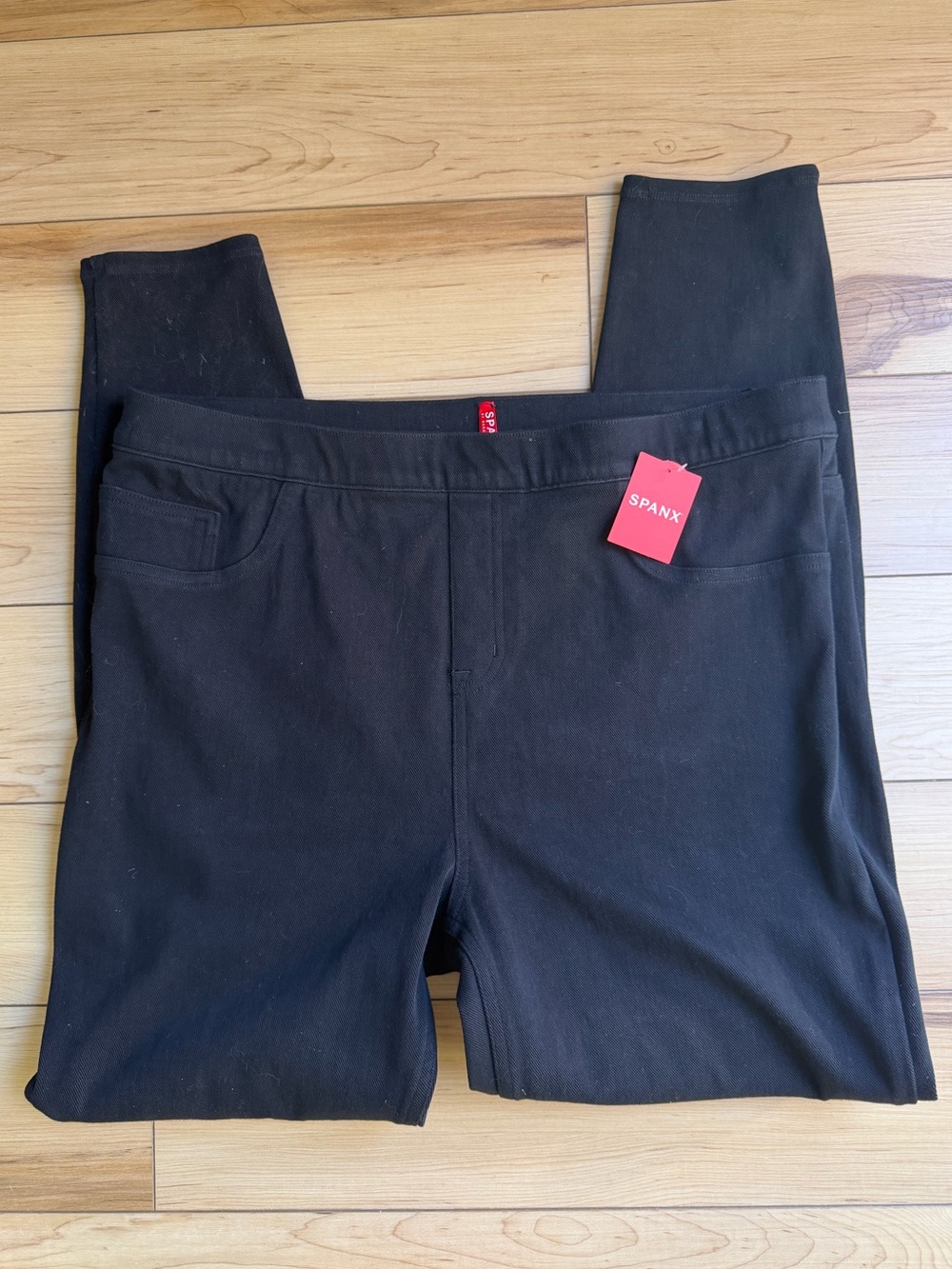 NWT Spanx Black Skinny Jeans Size 1X Long